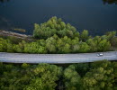 Car road in West Sweden.