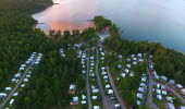 View of Ursand Camping site by Lake Vänern.