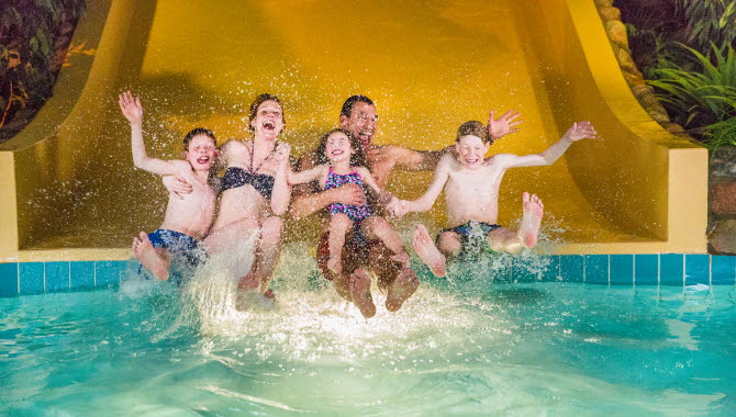 Waterslide at Arena Skövde.