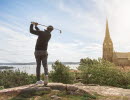 Golf player in Lysekil