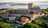 Drone photo over Marstrand