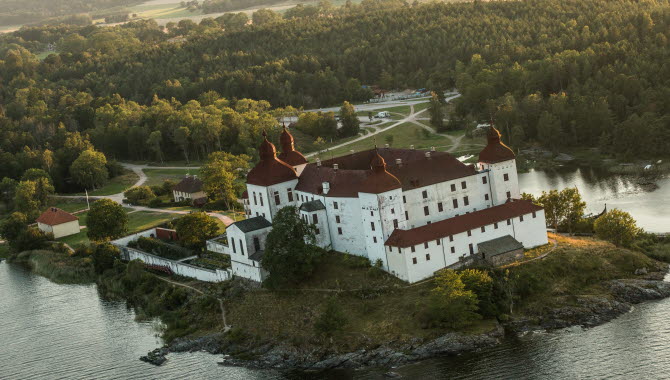 Läckö Slott sett från ovan