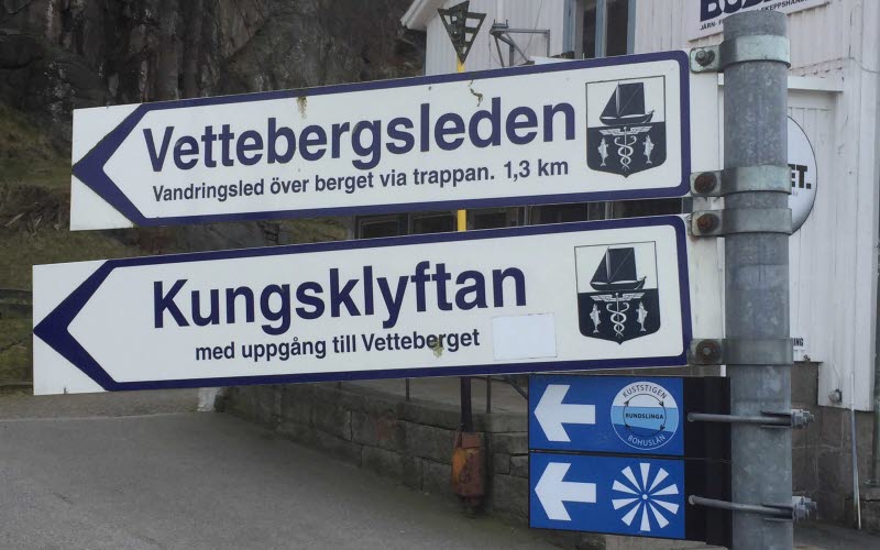 Vettebergsleden skylt