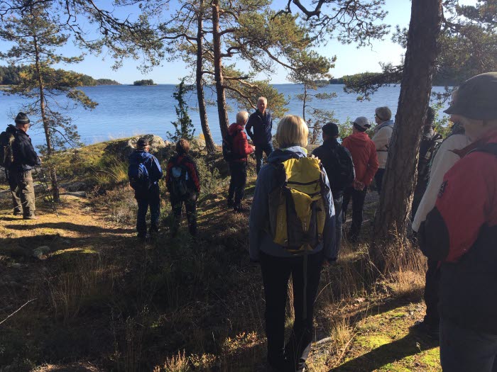 Vandring vid Vänern vid Tösse