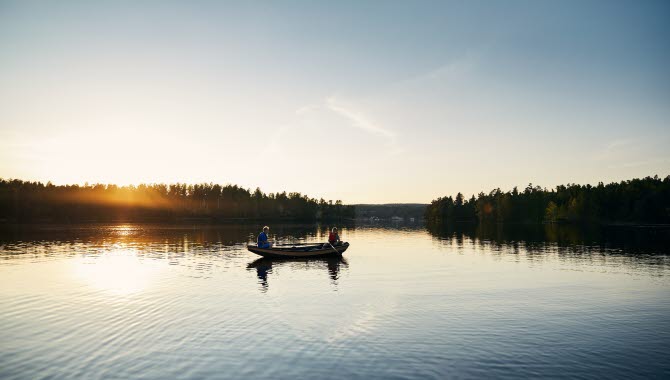Fiske på Dalslands kanal.