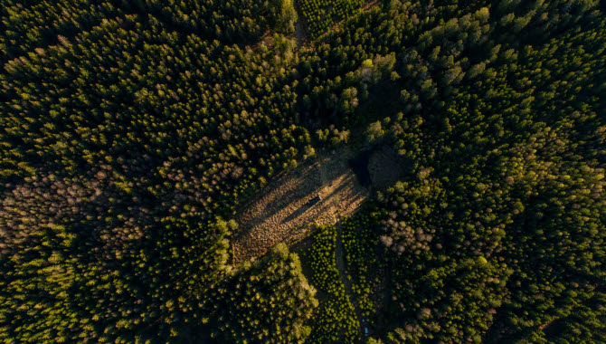 Tiny house - hus på hjul - strax utanför Hjo. INFOREST