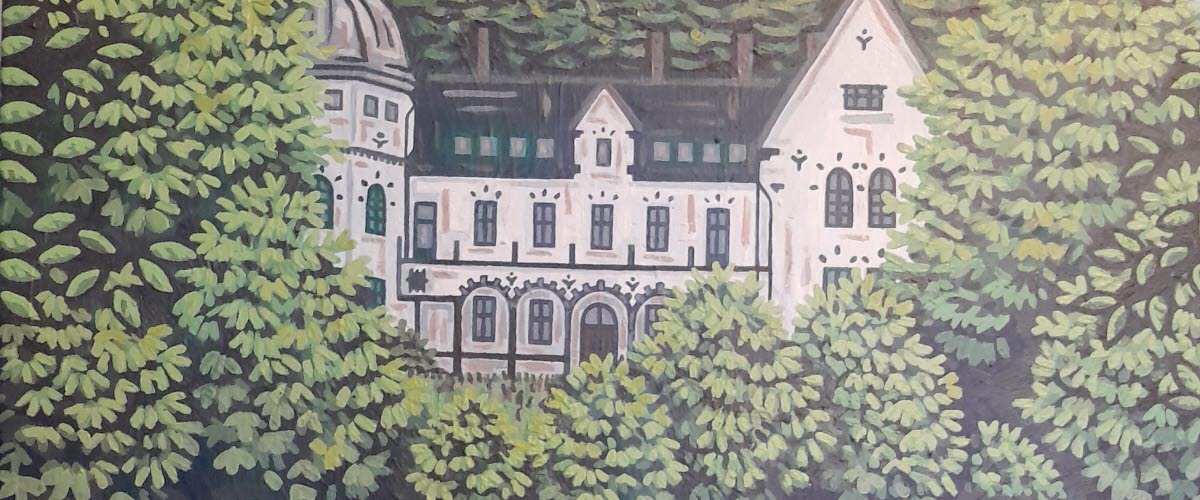 Målning på slott av Anna.