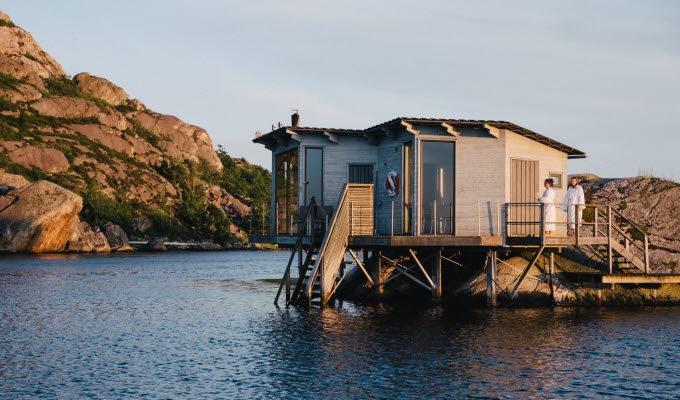 Sauna at Björholmens Marina.