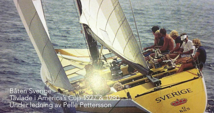Båten Sverige
Tävlade i America´s Cup 1977 & 1980
Under ledning av Pelle Pettersson