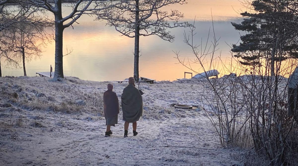 Kallbad i Simsjön