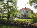 Historic hostel in a scenic setting.