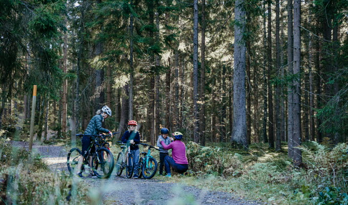 Cykla Mountain Bike vid Lassalyckan