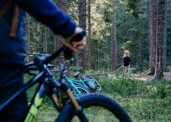 Cykla Mountain Bike vid Lassalyckan