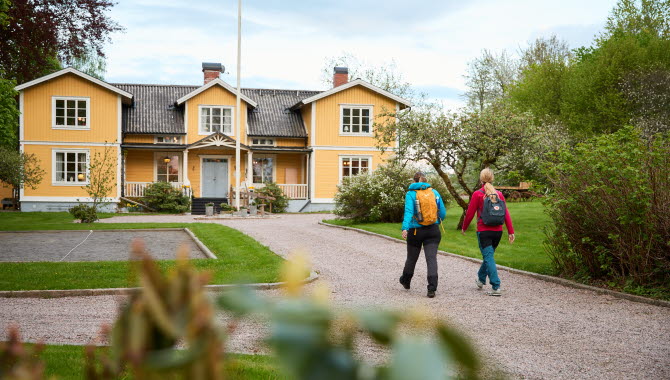 Vänner vid Fredriksons Pensionat Sjöbacka