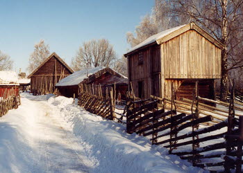 Fornbyn i vinterskrud