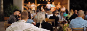 People enjoying music at Lilla Björkö