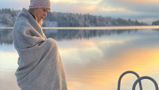 Kallbad i Simsjön