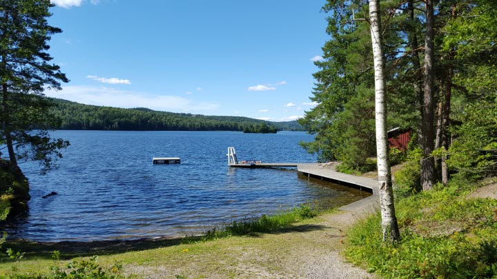 Badplats vid Stora Strand