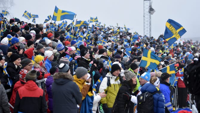 Pubikhav på Världscupen i längdsjidor i Ulricehamn