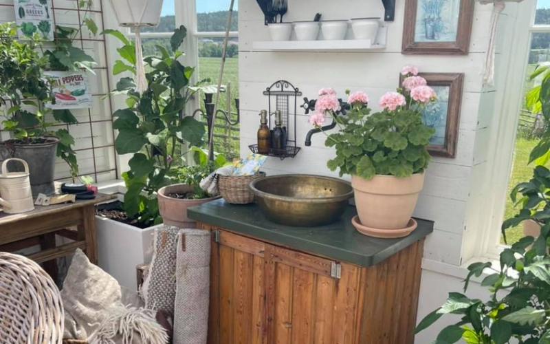 Interiör från butiken Blommigt och Prickigt