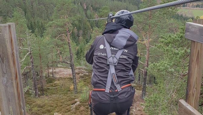 Höst med Zipline på Dalslands Aktiviteter.