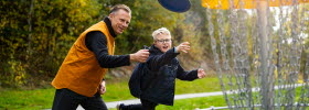 Frisbeegolf i området runt Lundsbrunn Resort & Spa