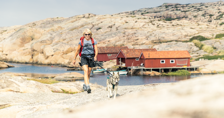 Vandrare på Kuststigen