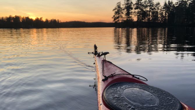 paddla på kvällen