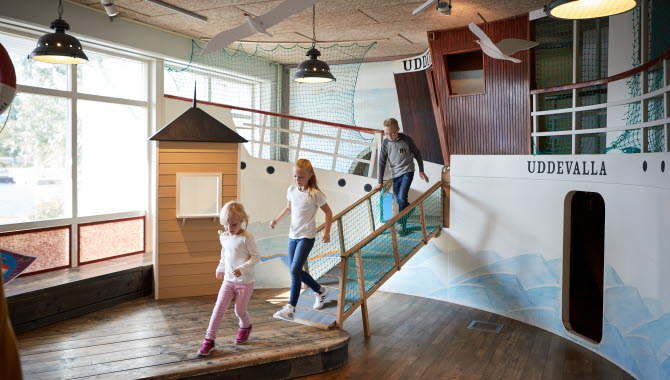 Active children at Bohusläns Museum