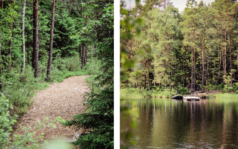 Vanna kvarn och vandringsled, kollage