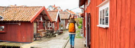 Woman walking on Käringön