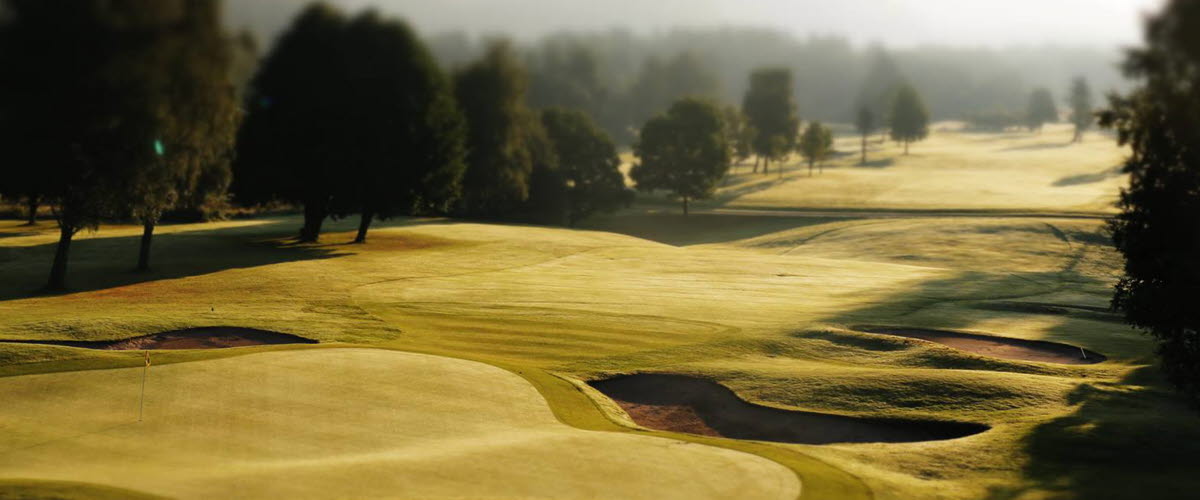 The beautiful fairway at Lysegårdens Golfklubb.