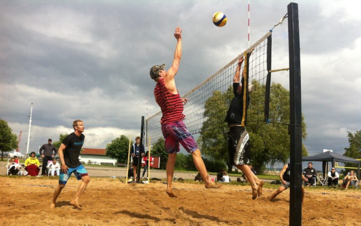 Beachvolleyboll, boule och utegym