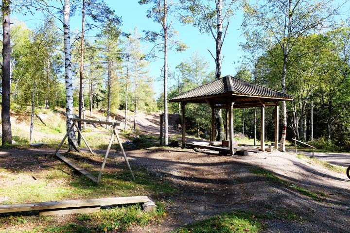 Mountainbike teknikbana vid Bjursjön