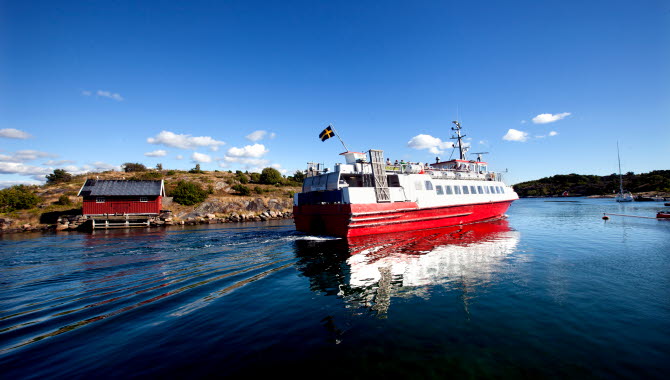 Skärgårdsvy med Kosterbåten