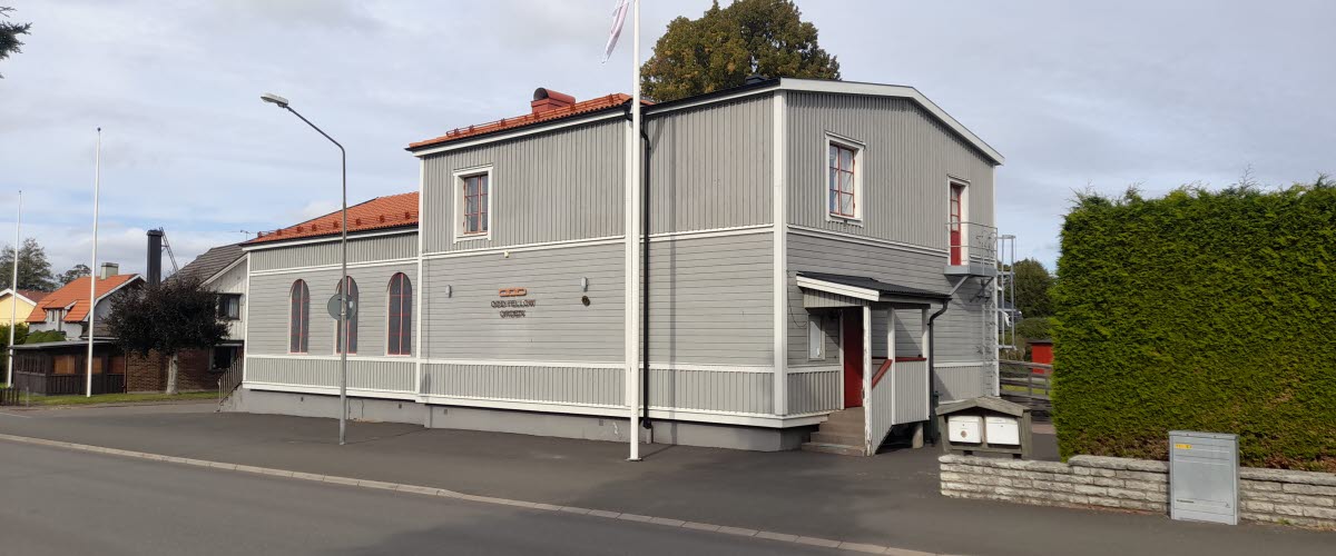 Bild på Odd Fellows lokal.