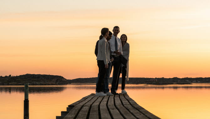 Sunset at TanumStrand. 