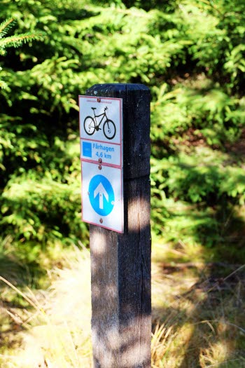 Mountainbikeled Fårhagen vid Bjursjön
