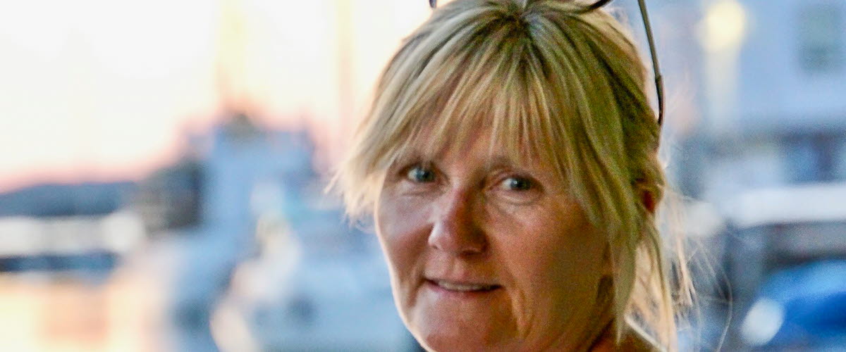 Maggie Grundén, ordförande i näringslivsorganisationen Destination Skaftö