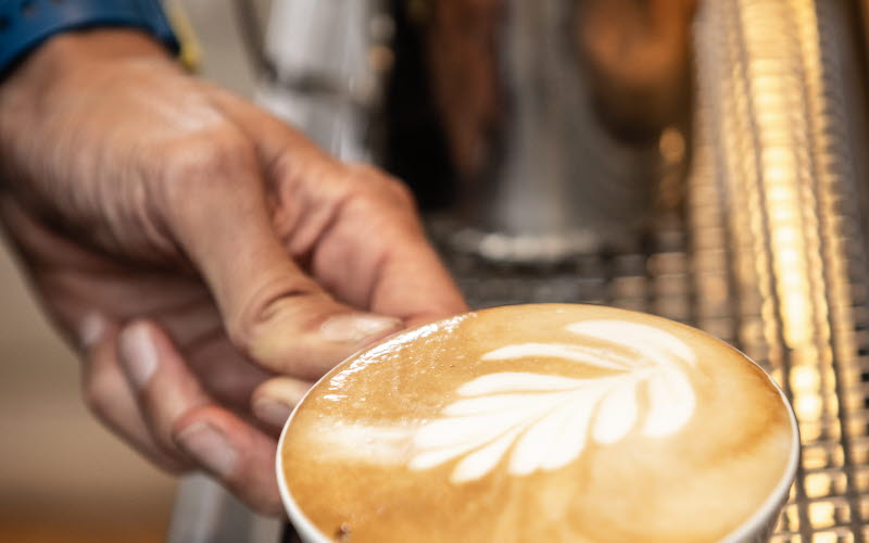 Fika hos Kosters Trädgårdar