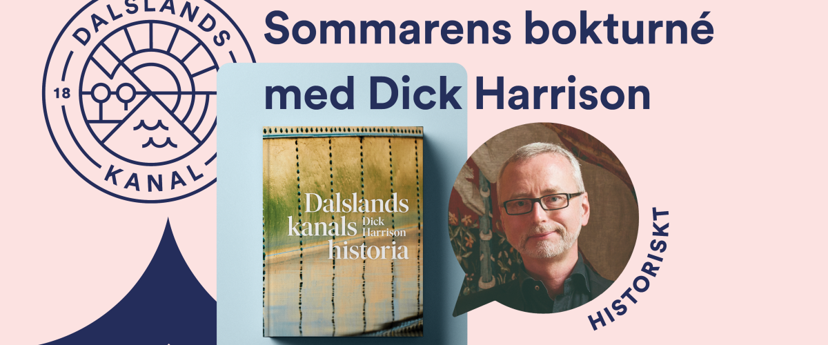Dick Harrison med boken Dalslands kanals historia