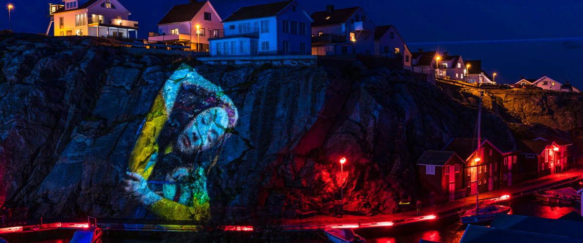 Light art at Smögen
