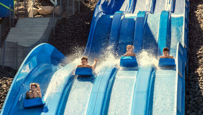 Waterslide at Skara Sommarland.