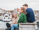 People enjoying Kajkanten Vrångö