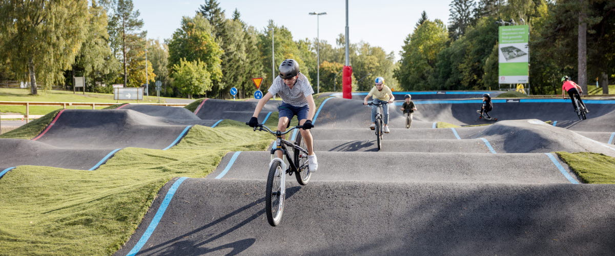 Pumptrack-banan i Billingen bikepark