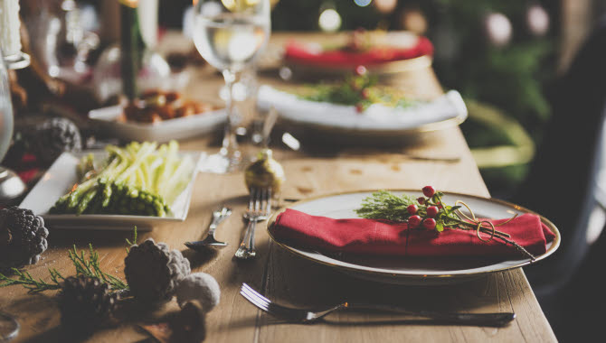Julbord på Lundsbrunn kurort.
